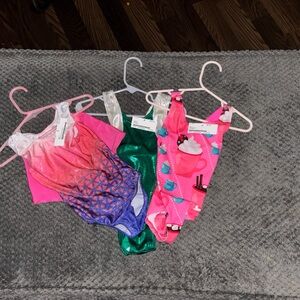 Colorful Gymnastics Leotards Set
